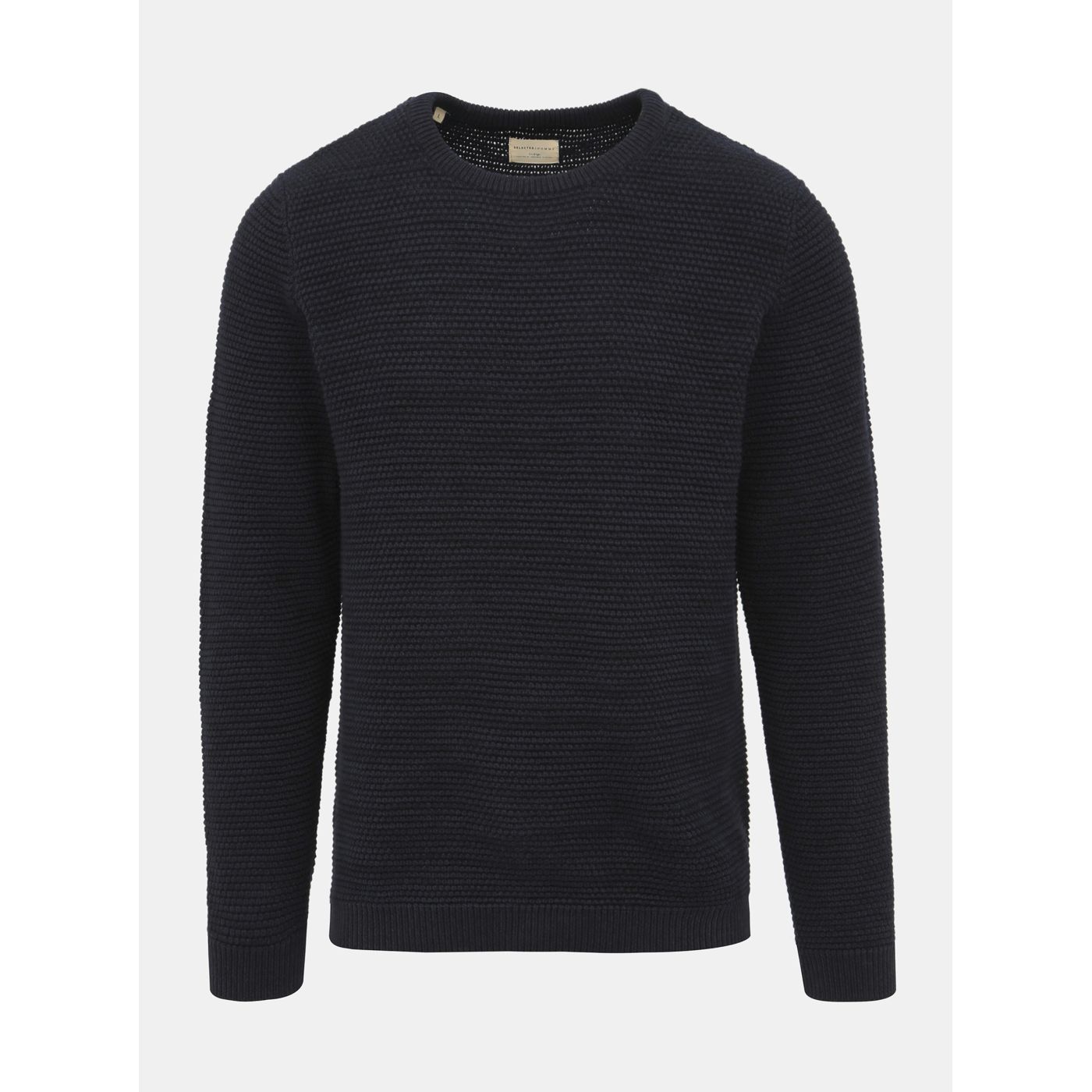 Dark Blue Basic Sweater Selected Homme New Vince Bubble