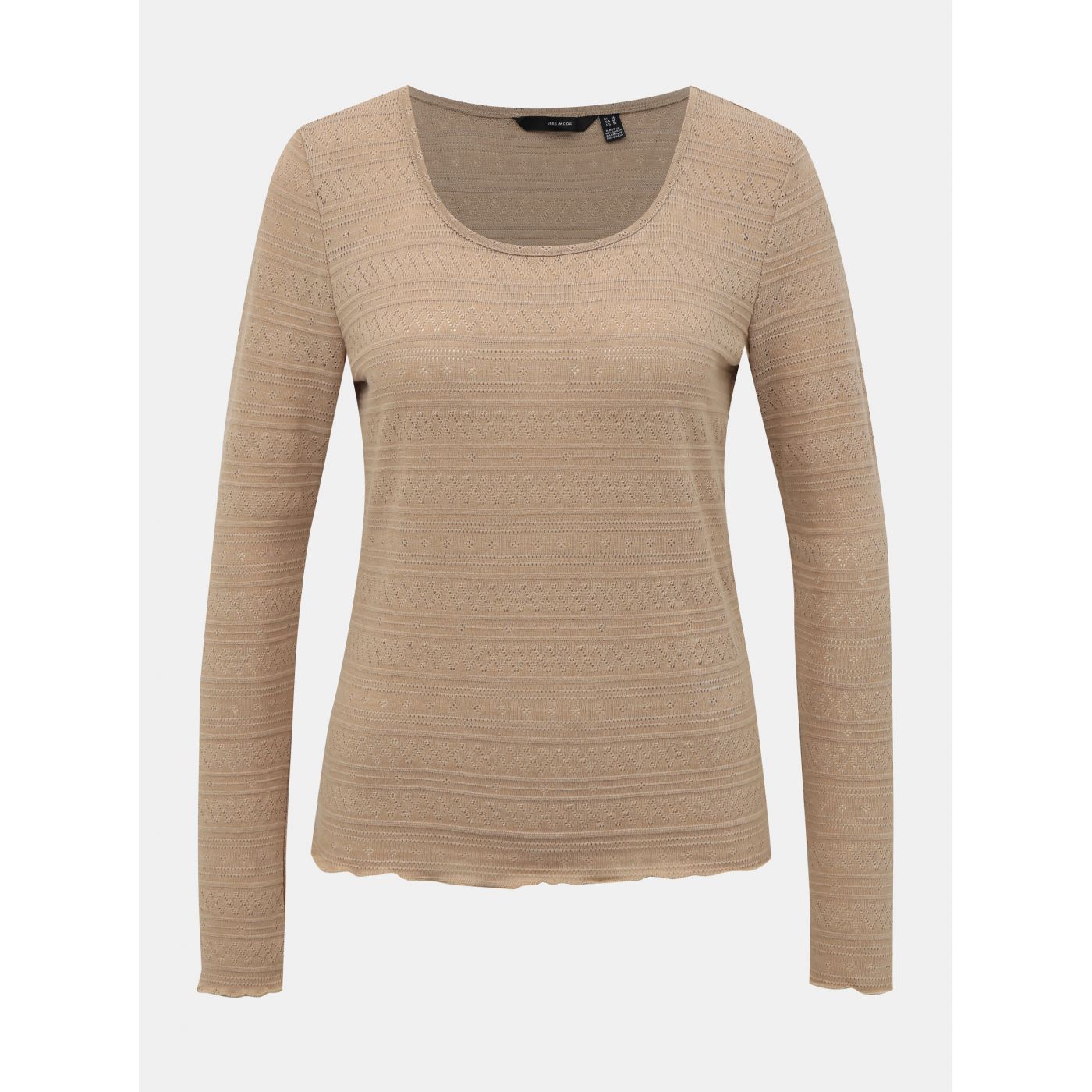 Beige Patterned T-Shirt VERO MODA Hazel