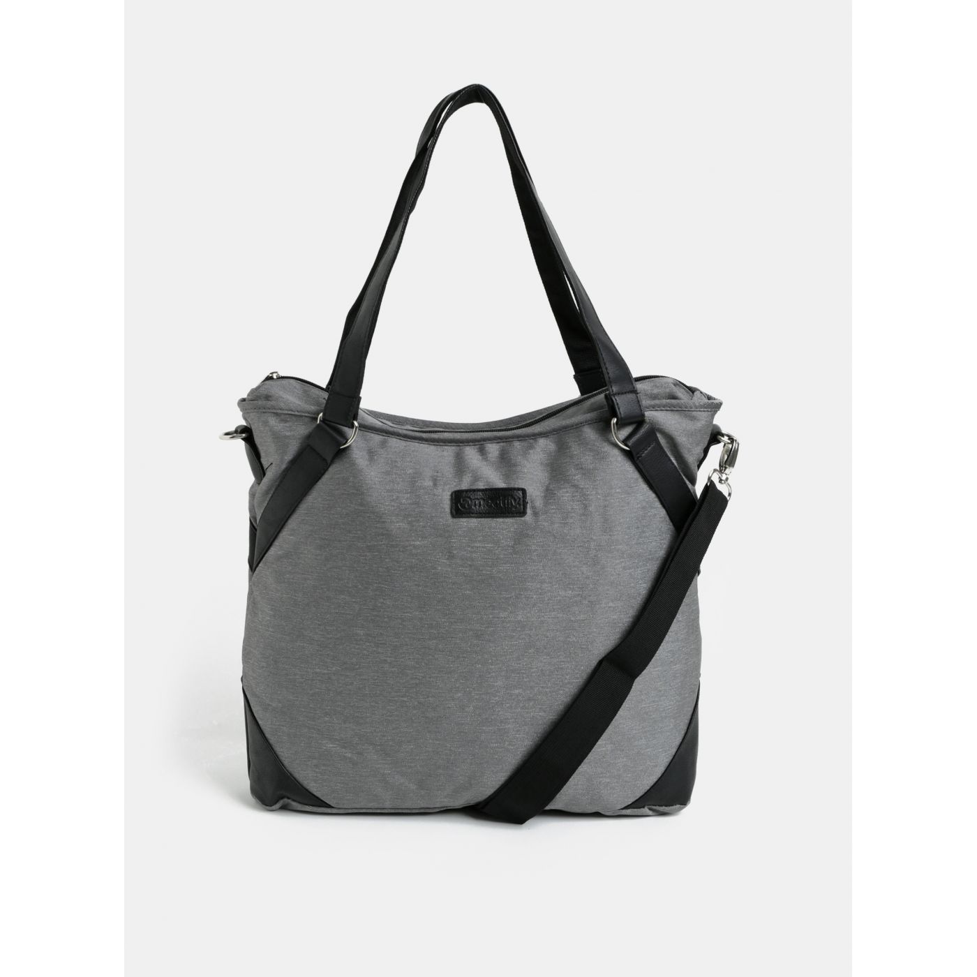Grey handbag with pocket for laptop Meatfly Insanity