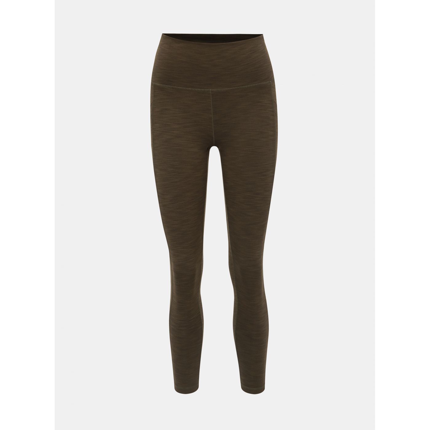 Khaki shortened leggings with pockets of prAna Becks