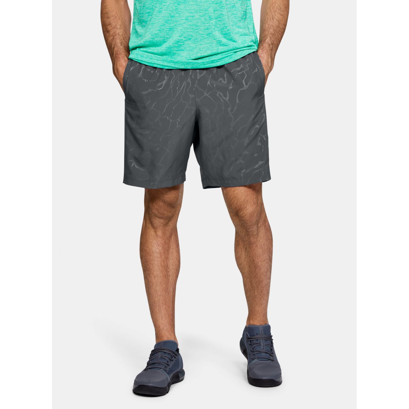 Graphic Emboss Under Armour Grey Men's Shorts