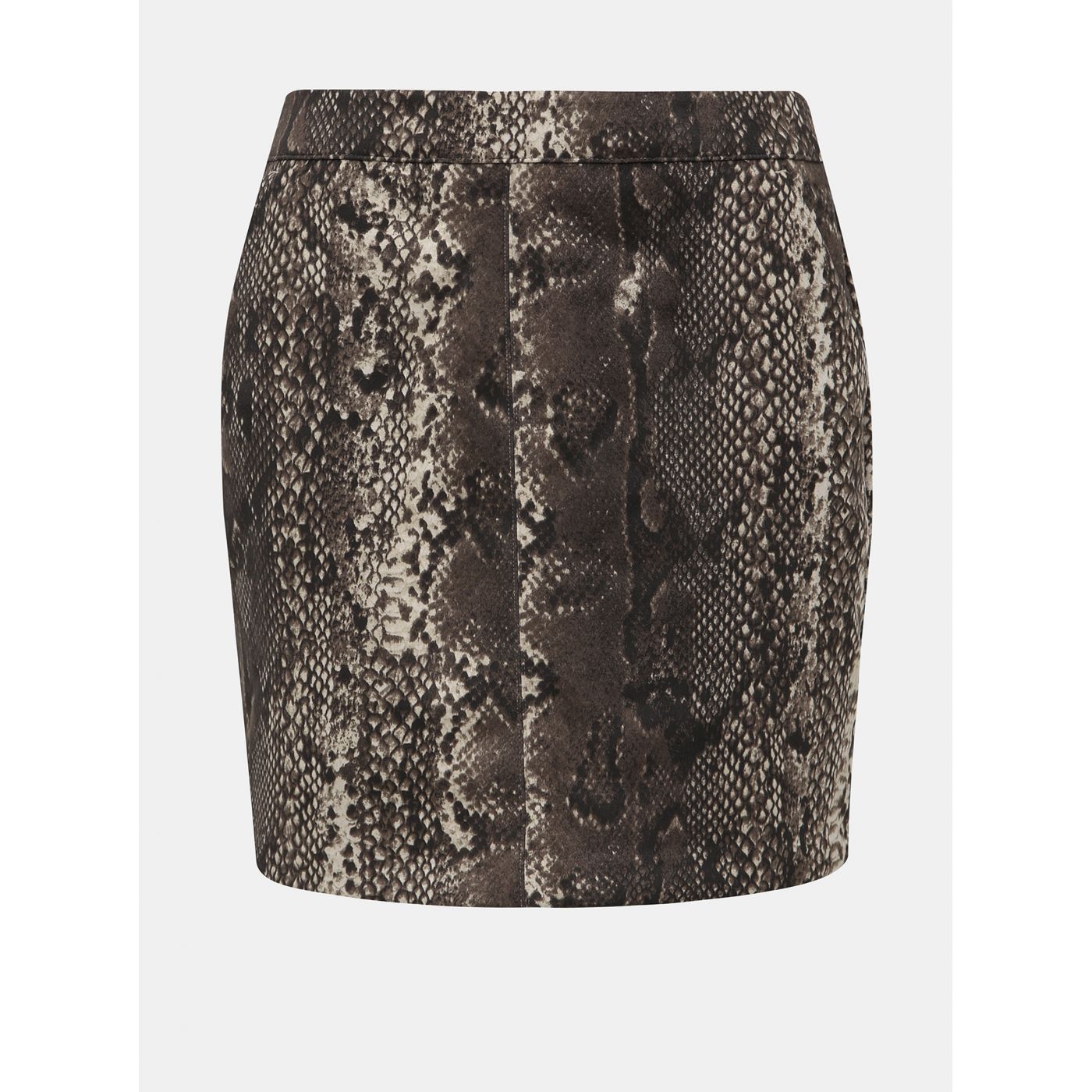 Brown snake-patterned skirt with VERO MODA Donna suede finish