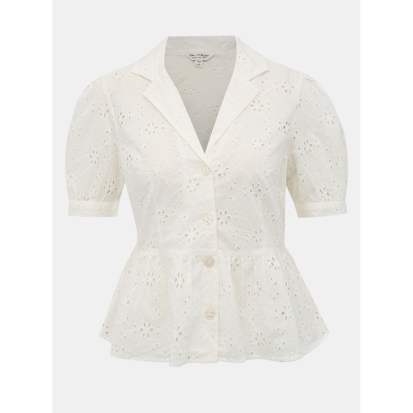 Miss Selfridge's White Blouse with Madeira