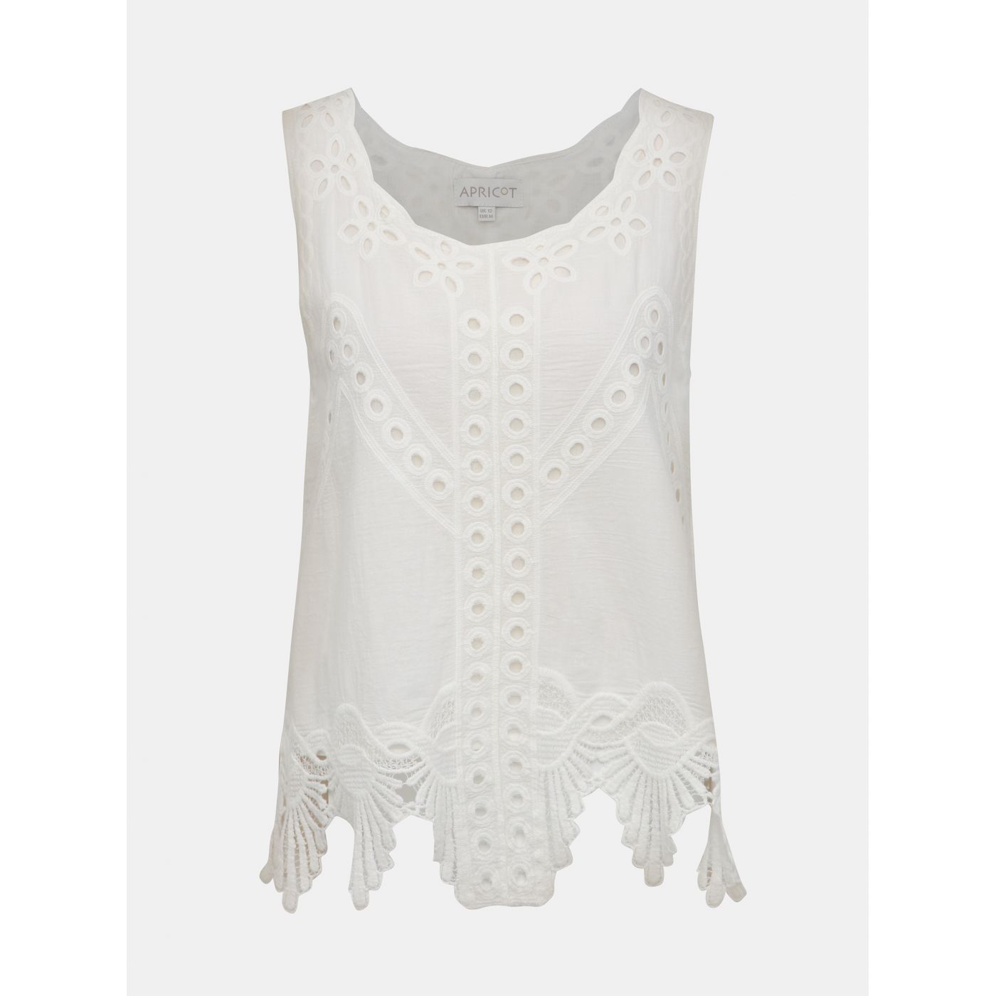 White top with madeira Apricot