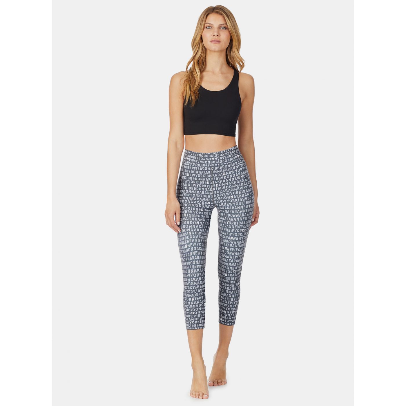 Black crop top DKNY