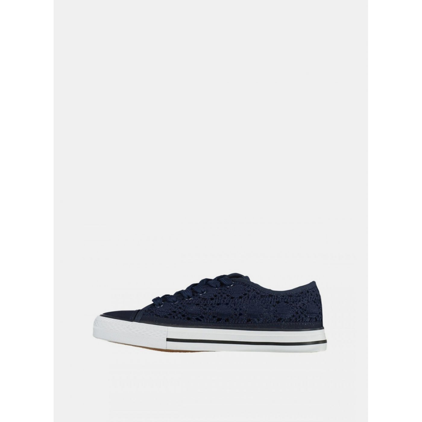 Dark blue women's crocheted sneakers Haily ́s Lacy