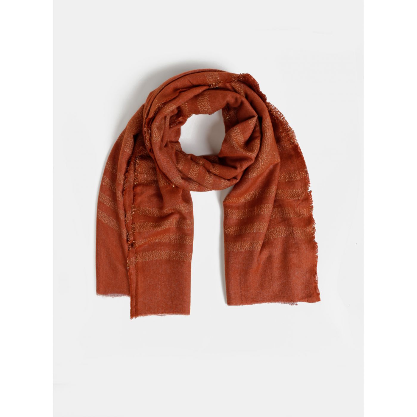 Brick Striped Scarf Pieces Jaria
