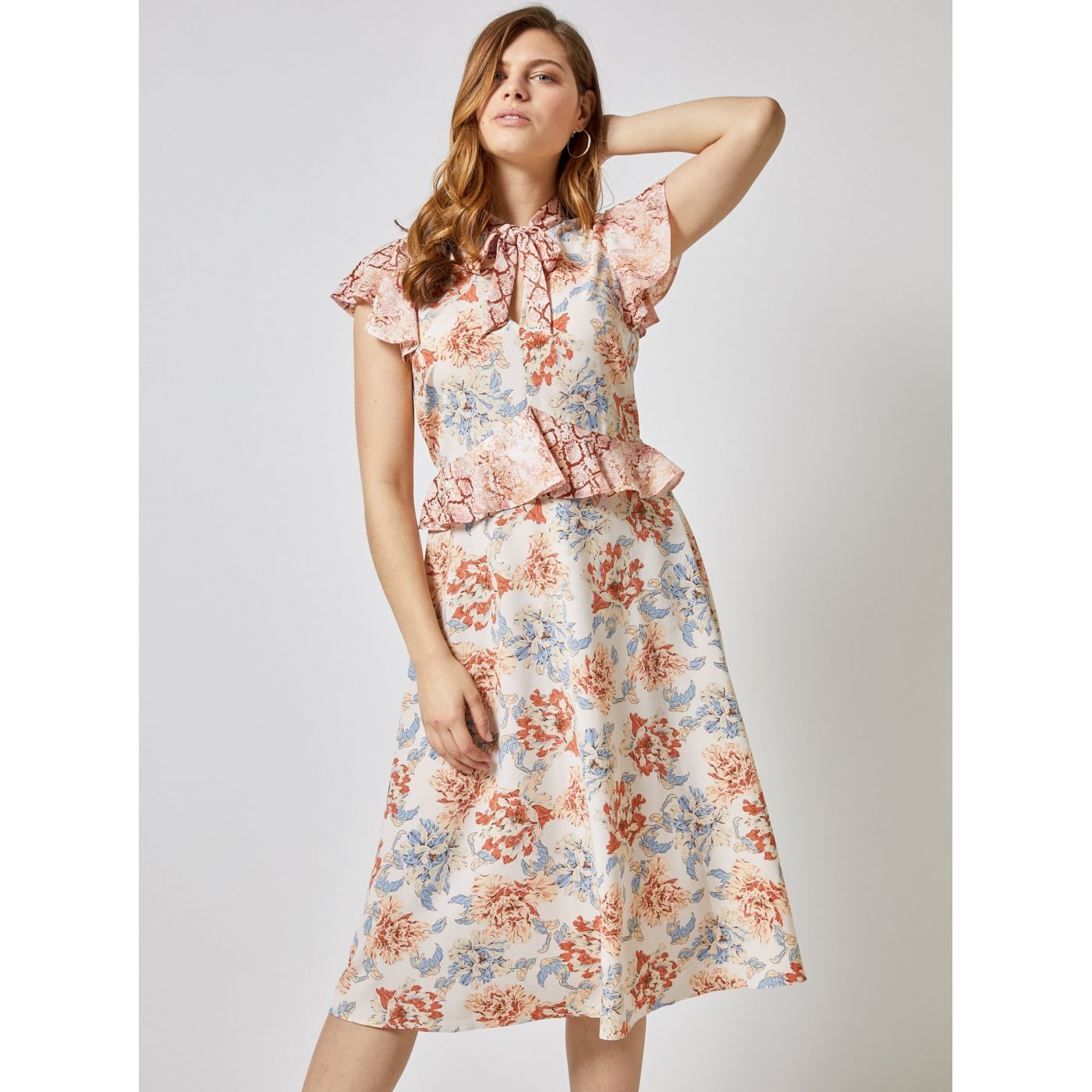 Dorothy Perkins Creamy Floral Mididishes