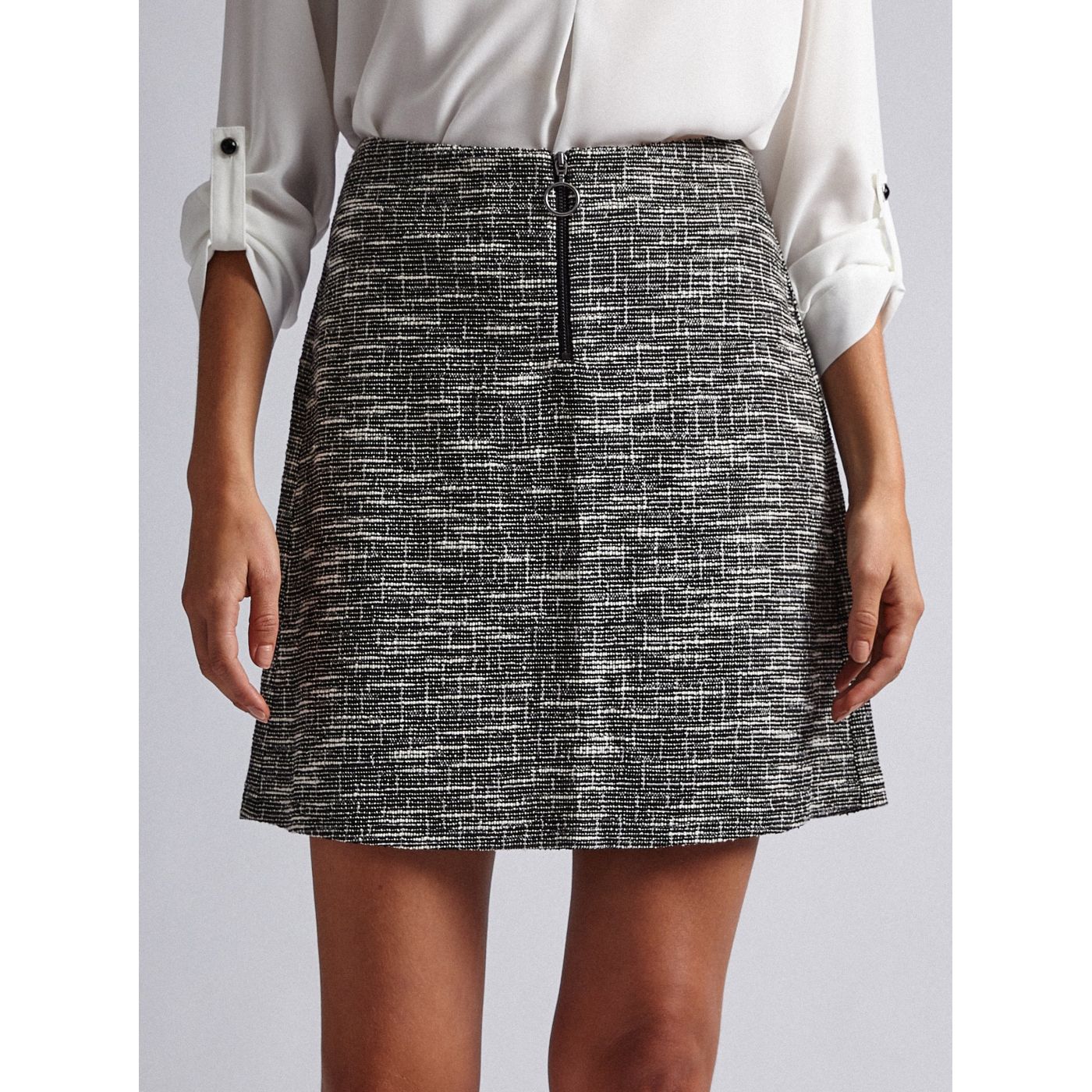 Grey annealed miniskirt Dorothy Perkins