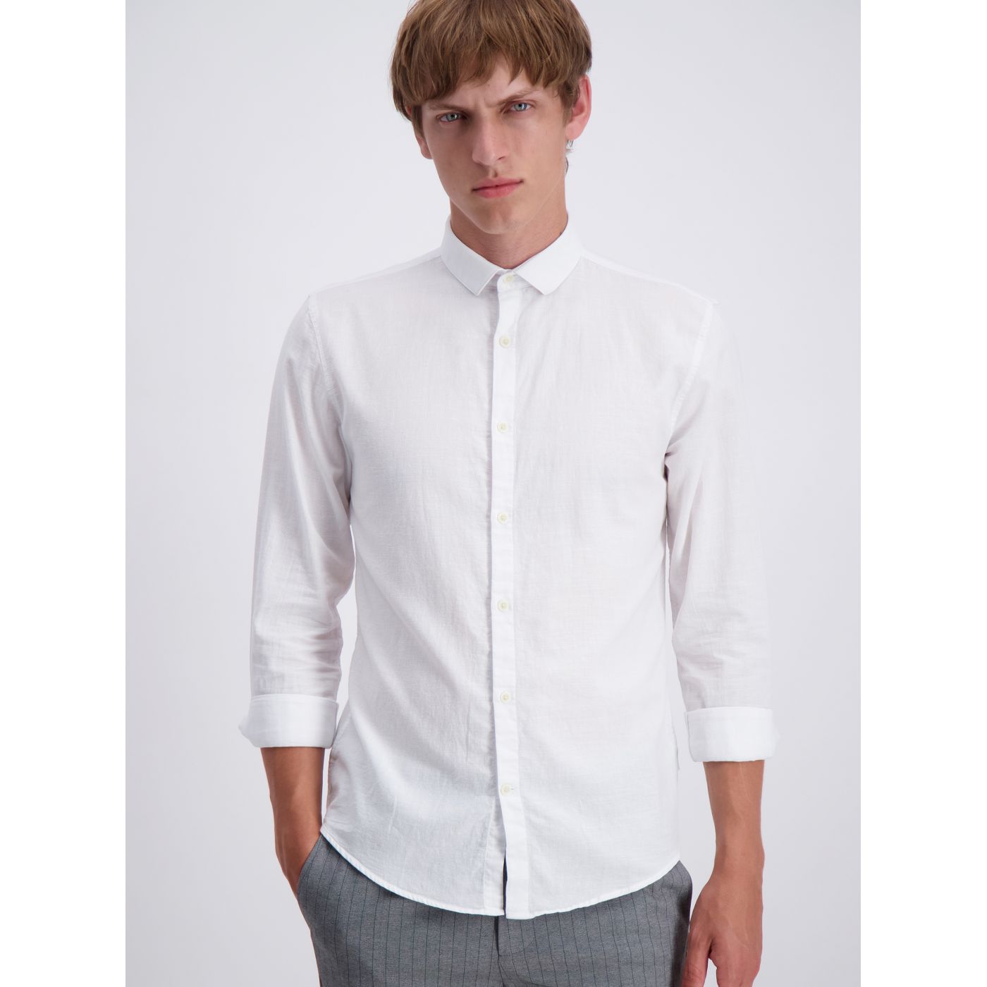 Lindbergh White Slim Fit Shirt