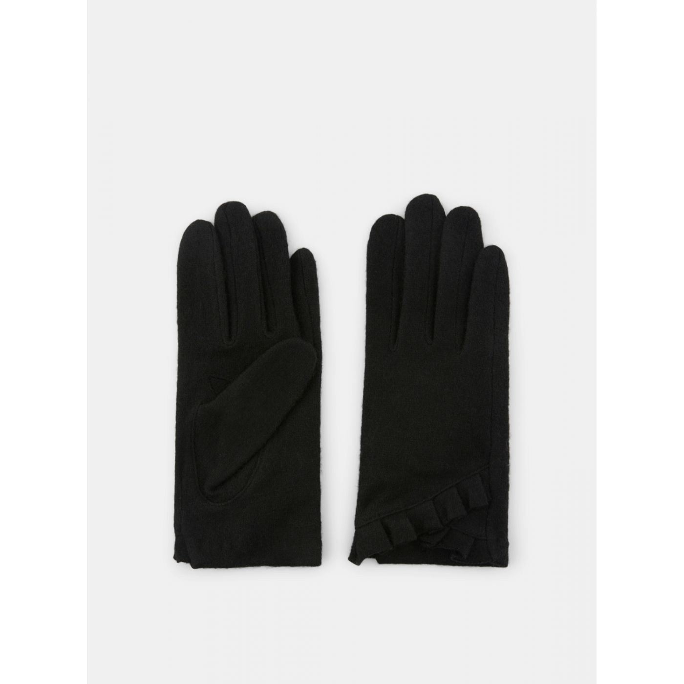 Black Wool gloves Pieces Sulva