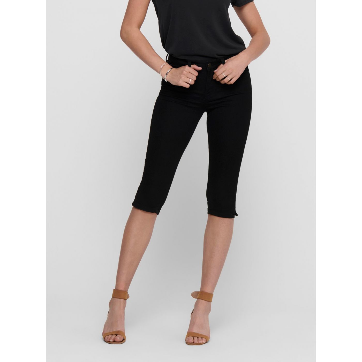 Black 3/4 trousers Jacqueline de Yong Nikki
