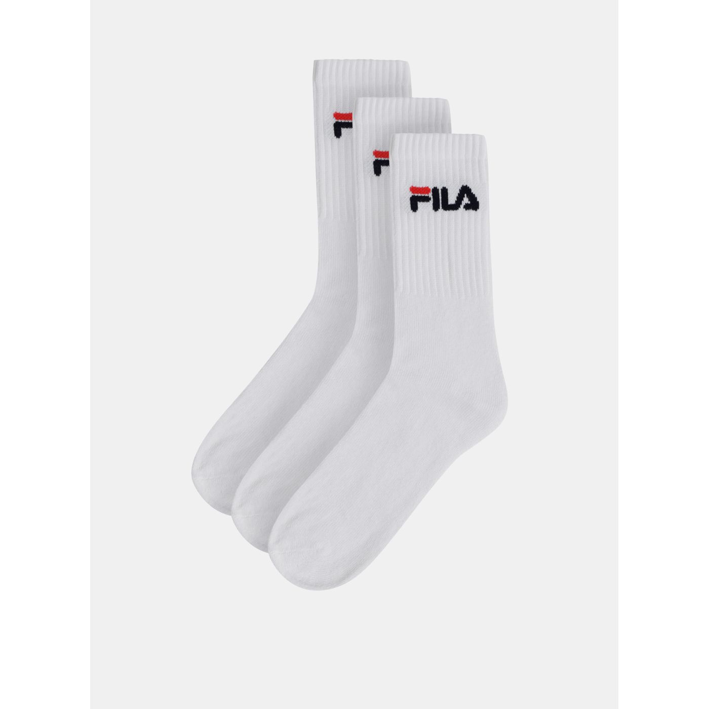 Set of three pairs of white SOCKS FILA