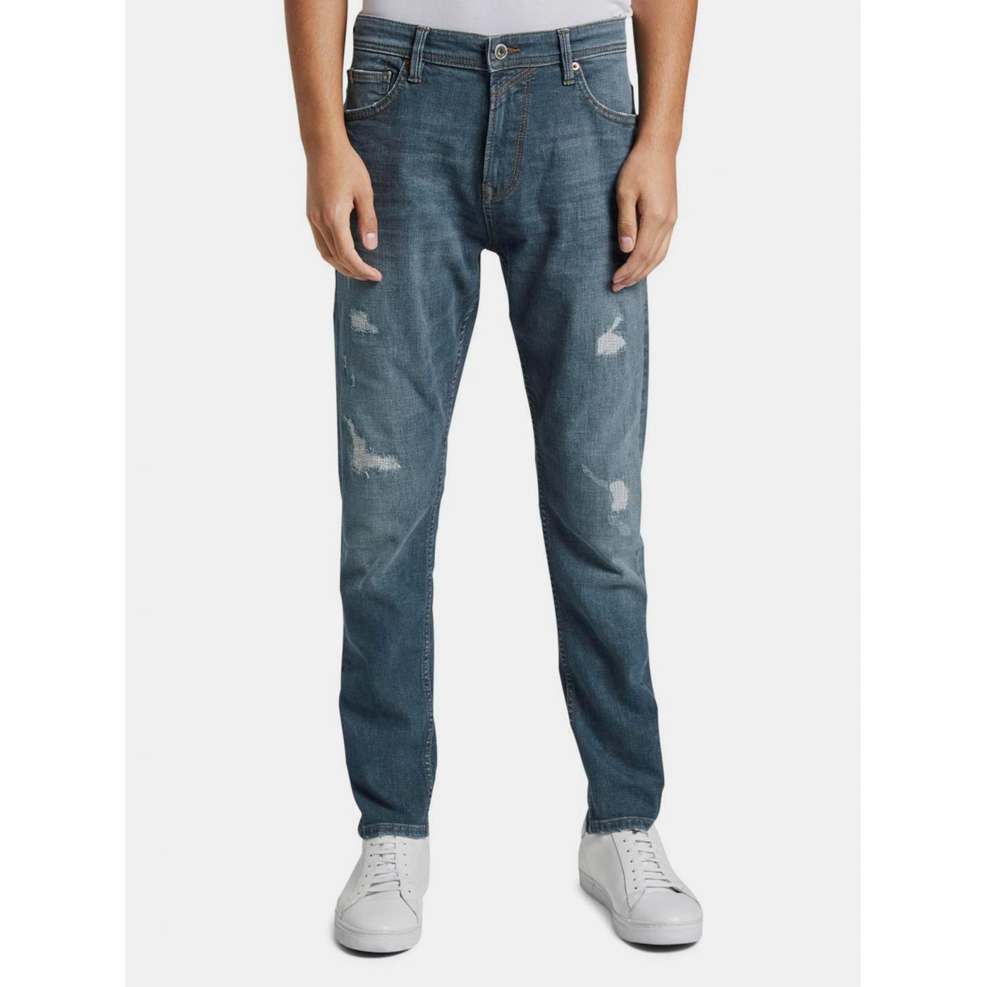Blue Men's Tapered Fit Jeans Tom Tailor Denim