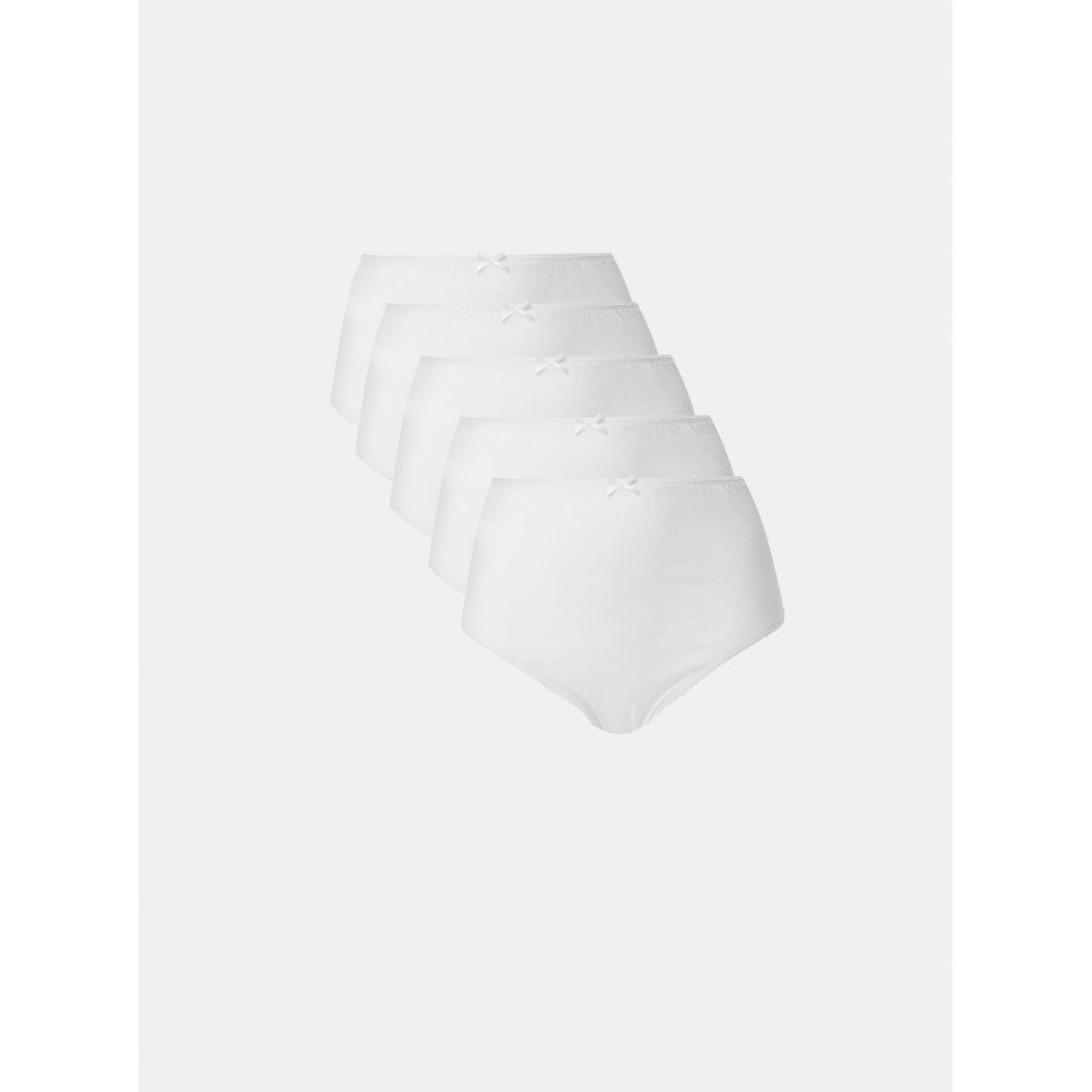 Set of five white M&Co panties