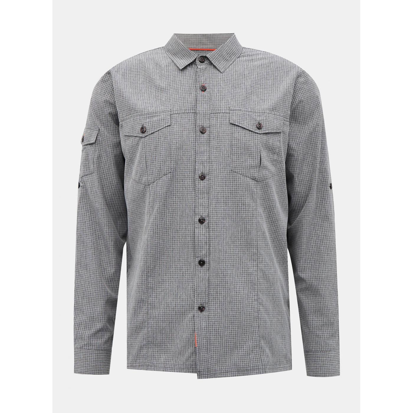 Grey men's plaid shirt killtec Skaron