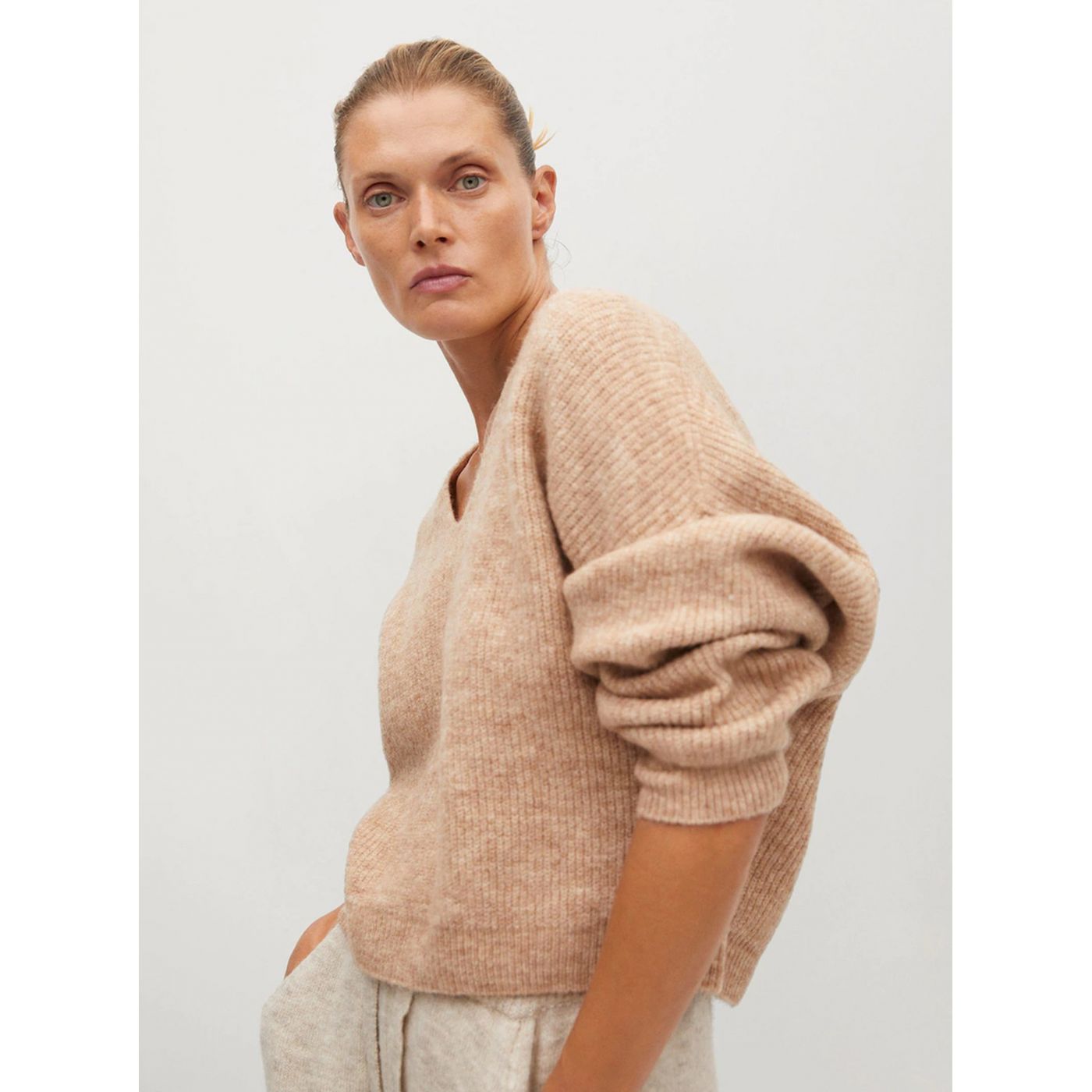 Beige Free Sweater Mango Picky