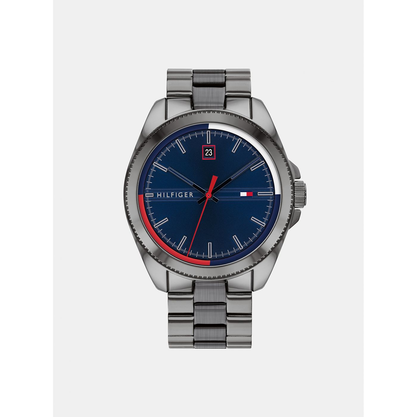 Tommy Hilfiger Silver Steel Belt Men's Watch