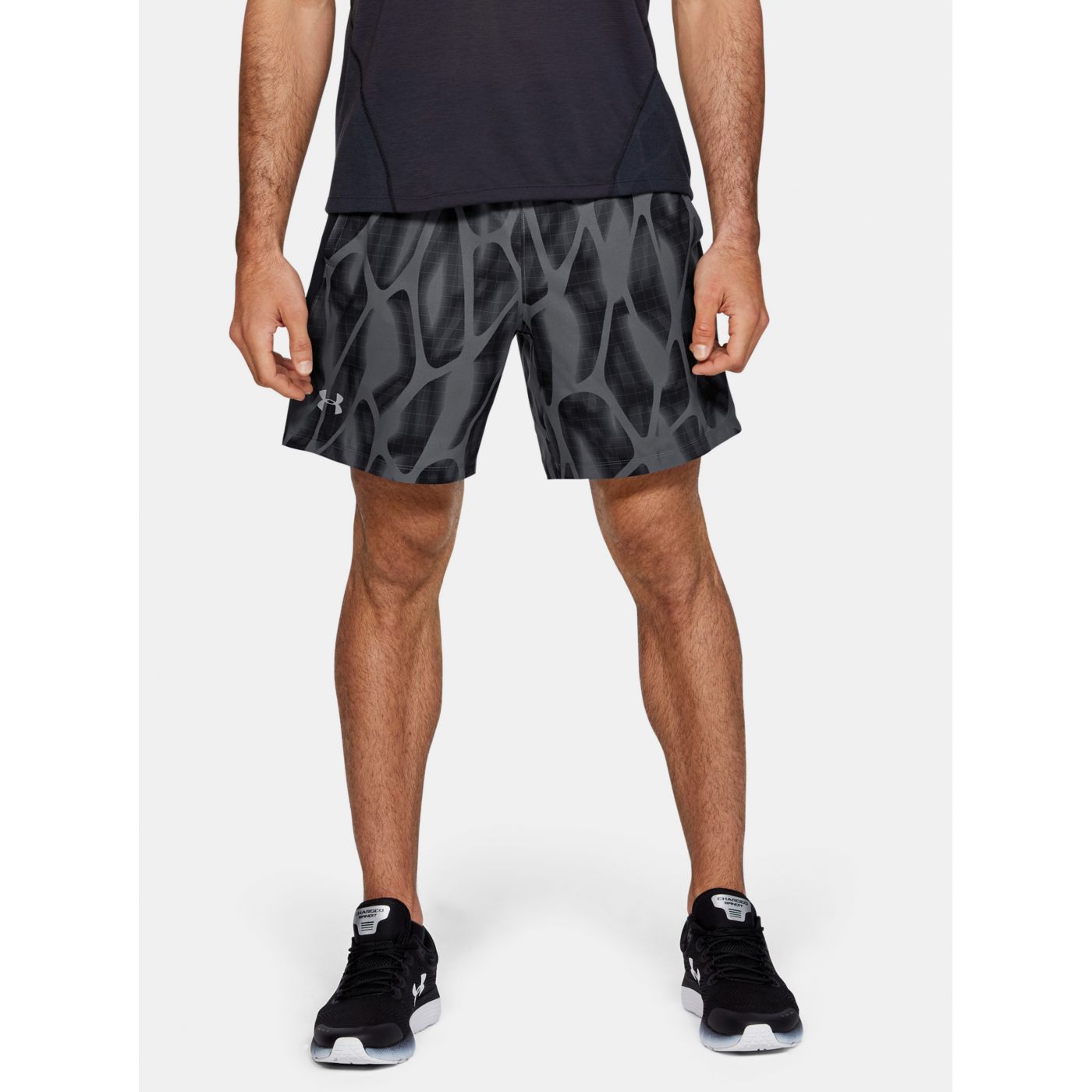 Grey Men's Patterned Shorts Launch SW Under Armour