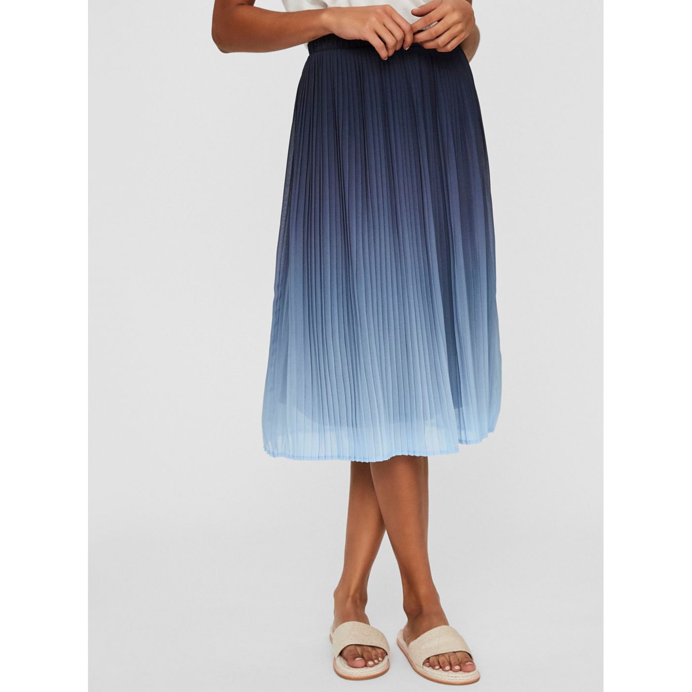 Blue pleated skirt VERO MODA Luna