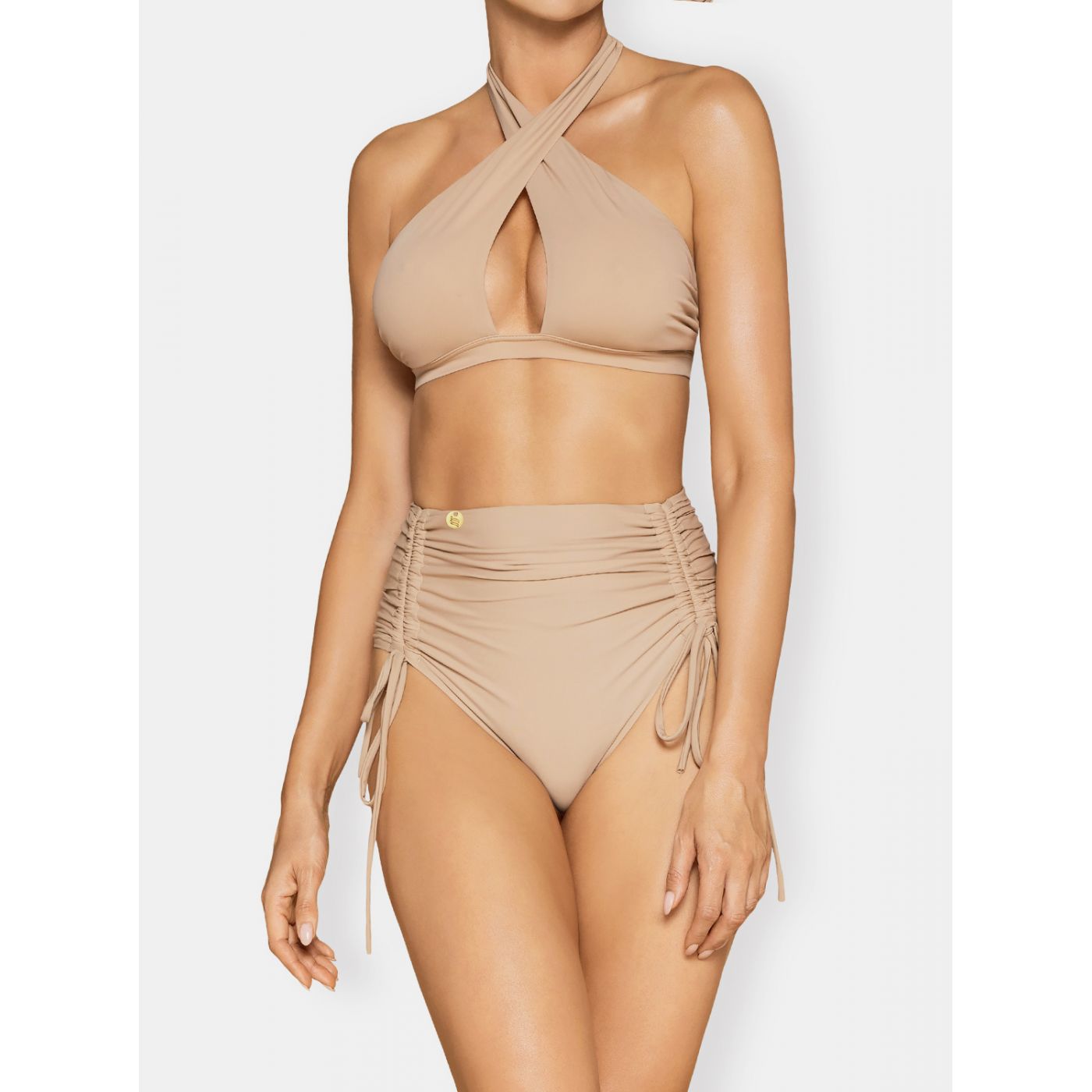 Beige two-piece swimsuit Obsessive Hamptonella