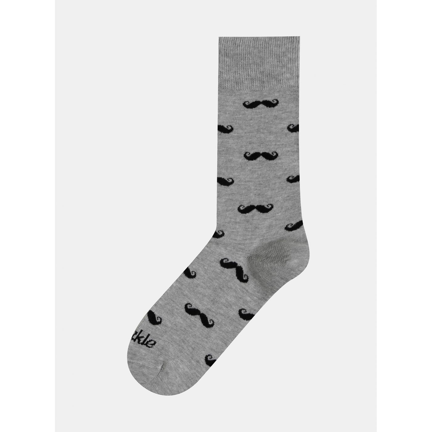 Grey Patterned Socks Fusakle Hairy Grey
