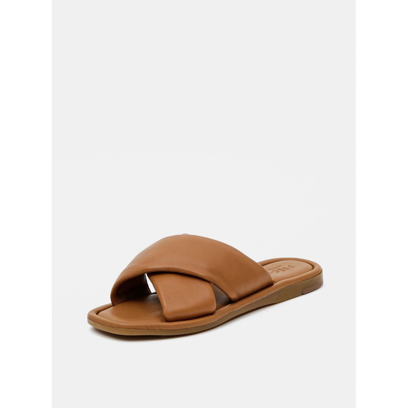 Brown Leather Slippers Pieces Audrey