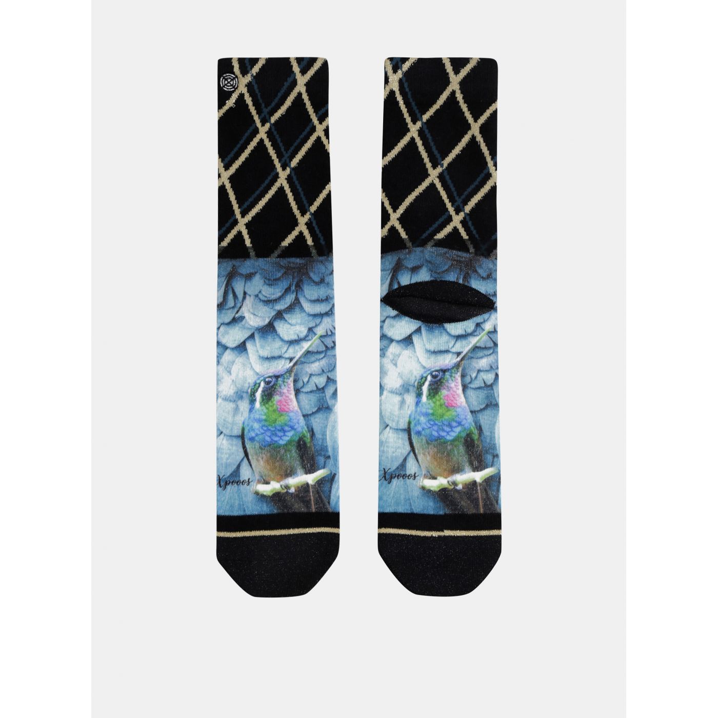 Men's-black Women's Patterned Socks XPOOOS