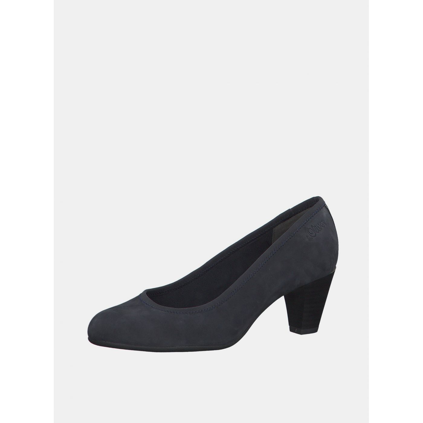 Dark blue suede pumps s.Oliver