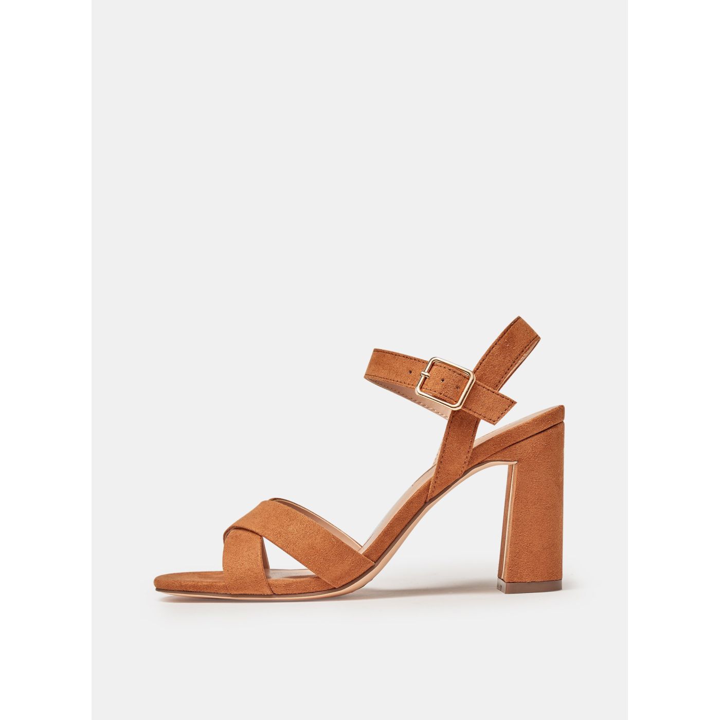 Brown sandals in suede finish by Dorothy Perkins