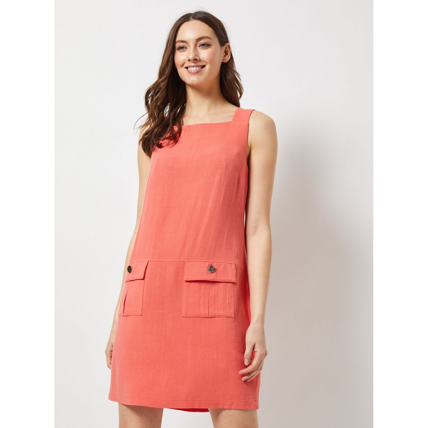 Dorothy Perkins Orange Linen Dress