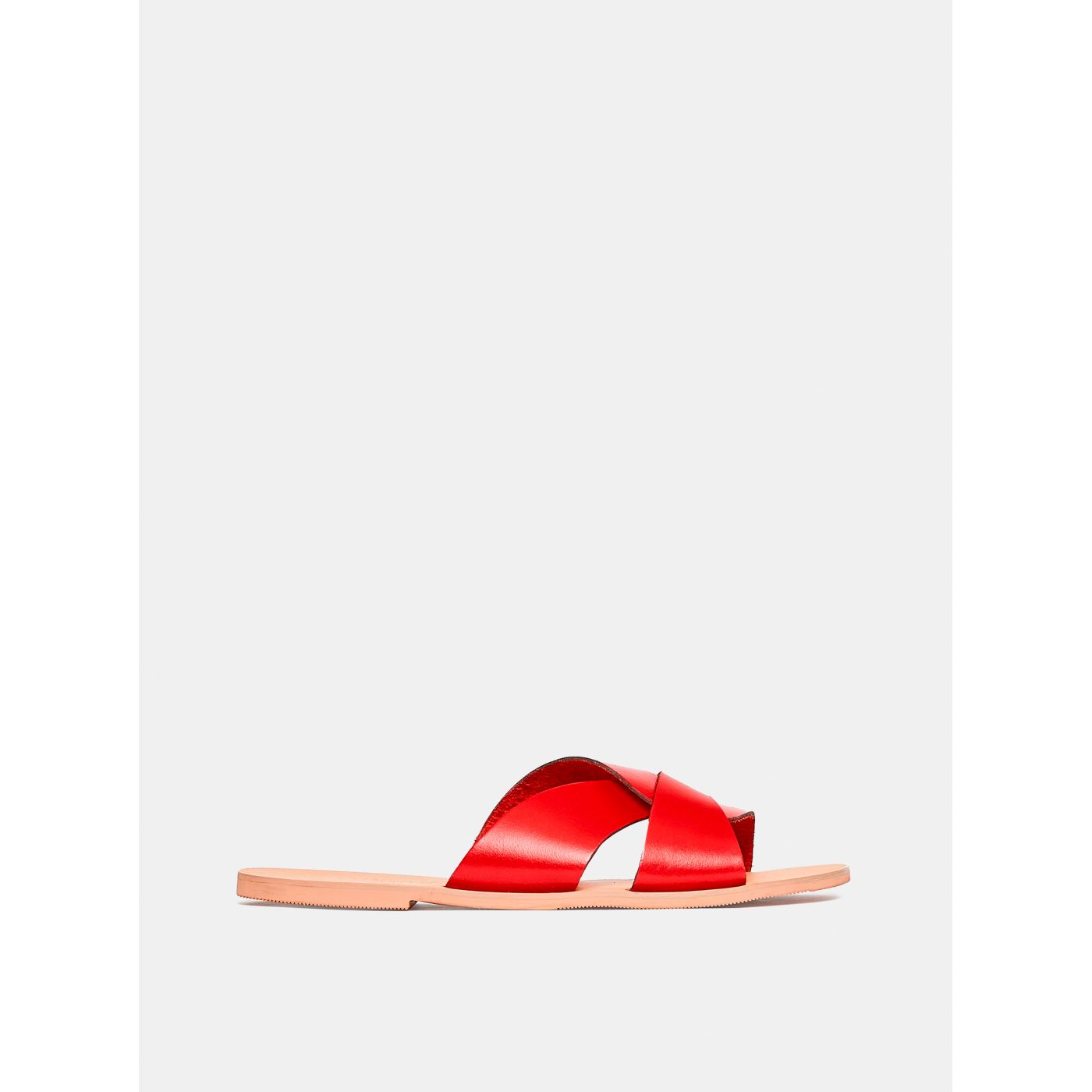 Dorothy Perkins Red Leather Slippers