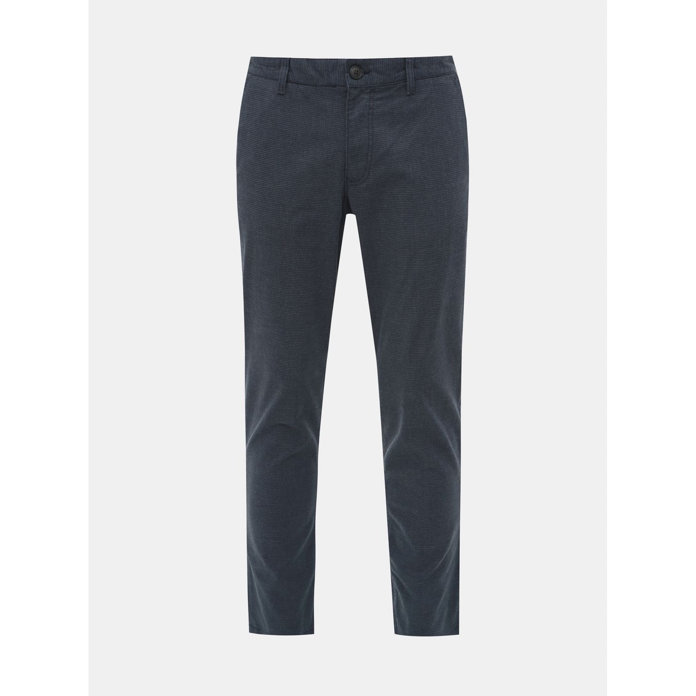 Blue Patterned Slim Fit Chino Pants Selected by Homme Parker
