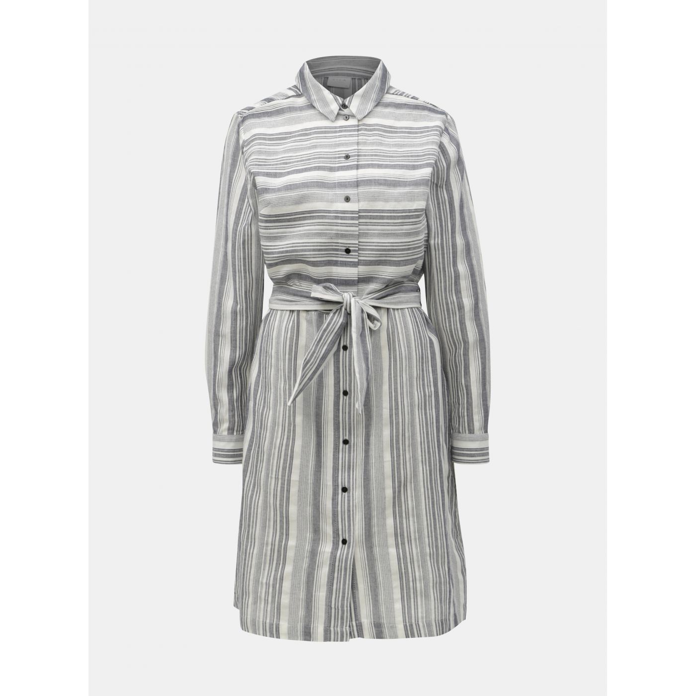 Light grey striped shirt dress VILA Navida