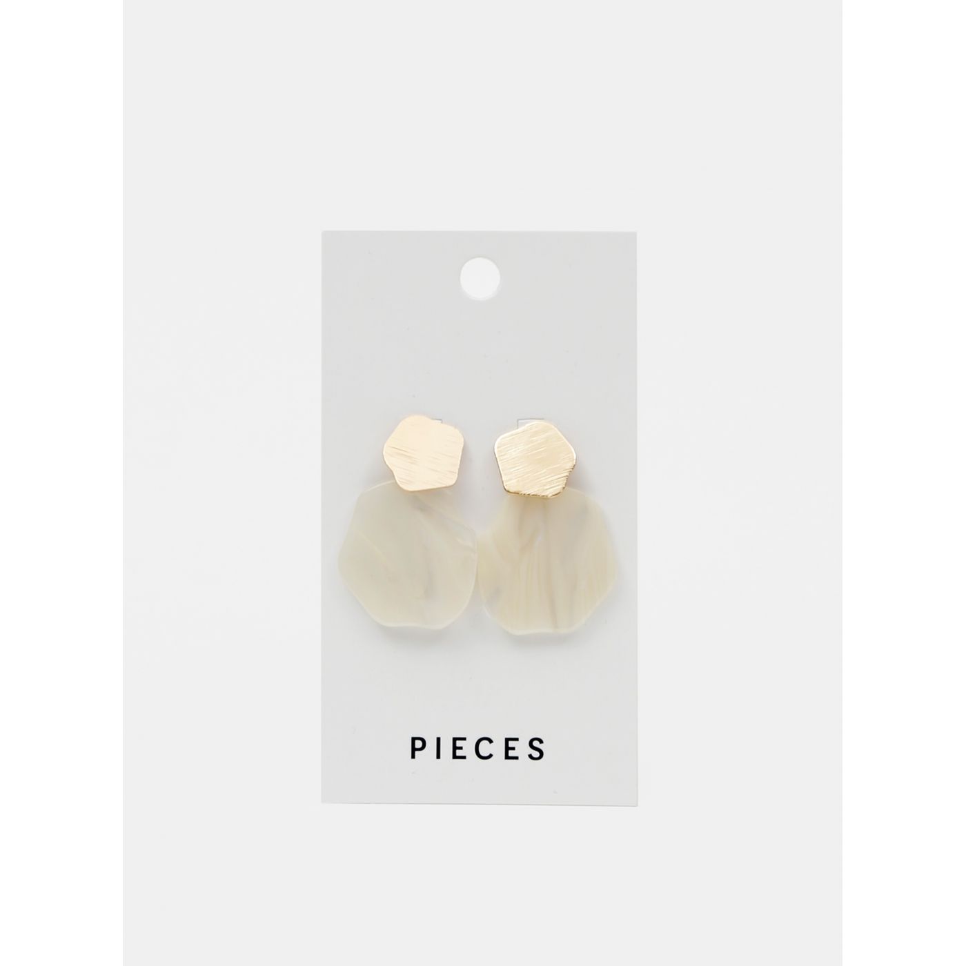 Gold-Cream Earrings Pieces Molly