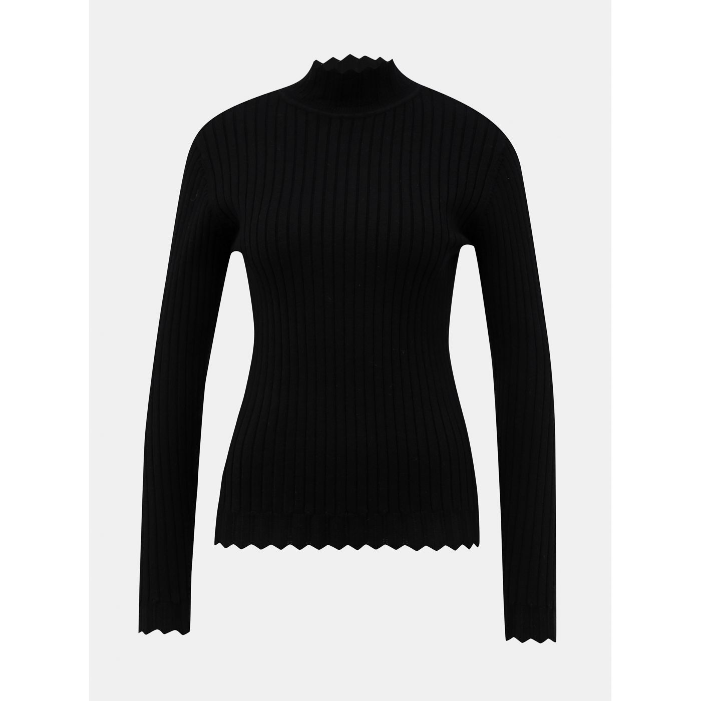 Black ribbed sweater VILA Olivi