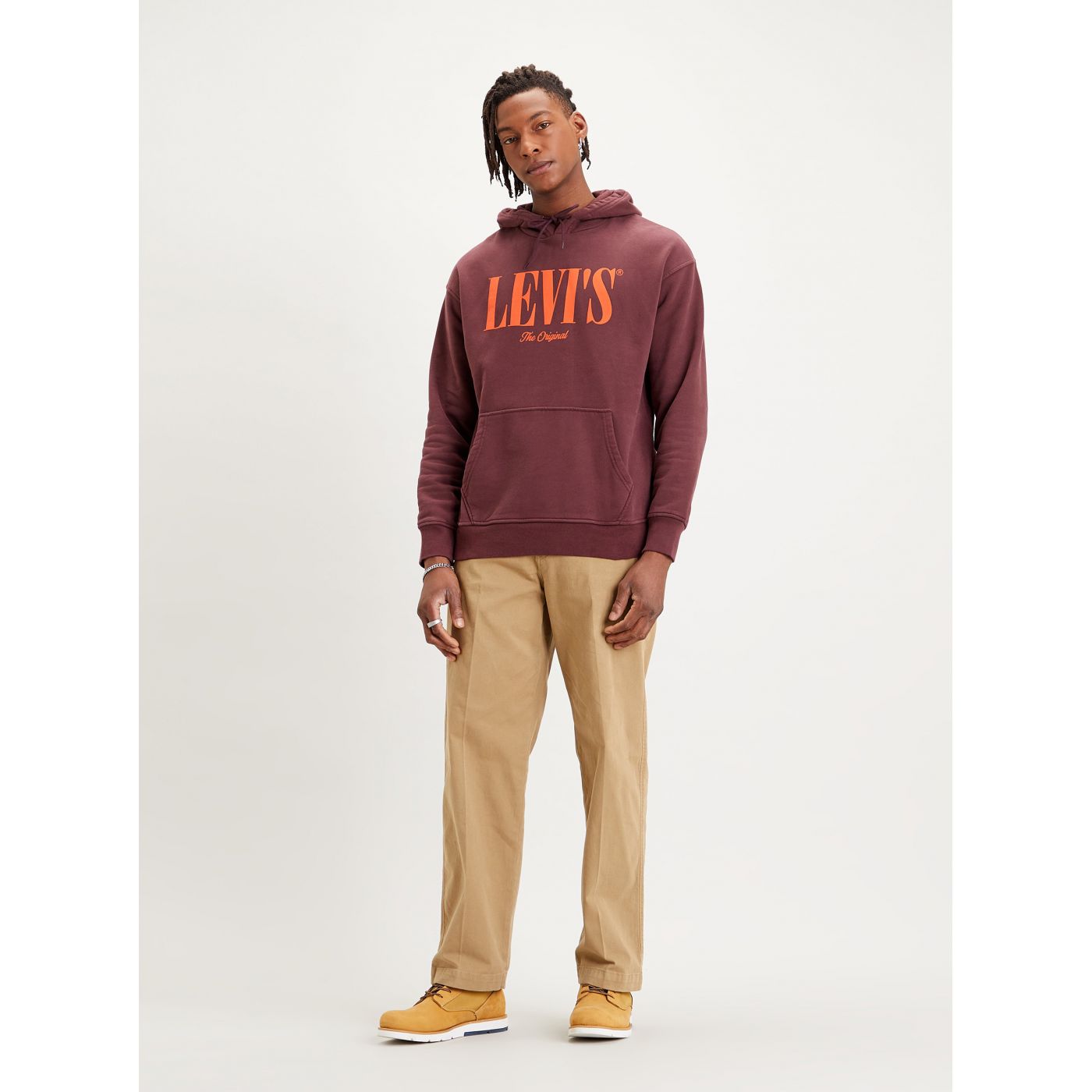 Burgundy Men's Hoodie Levi's®