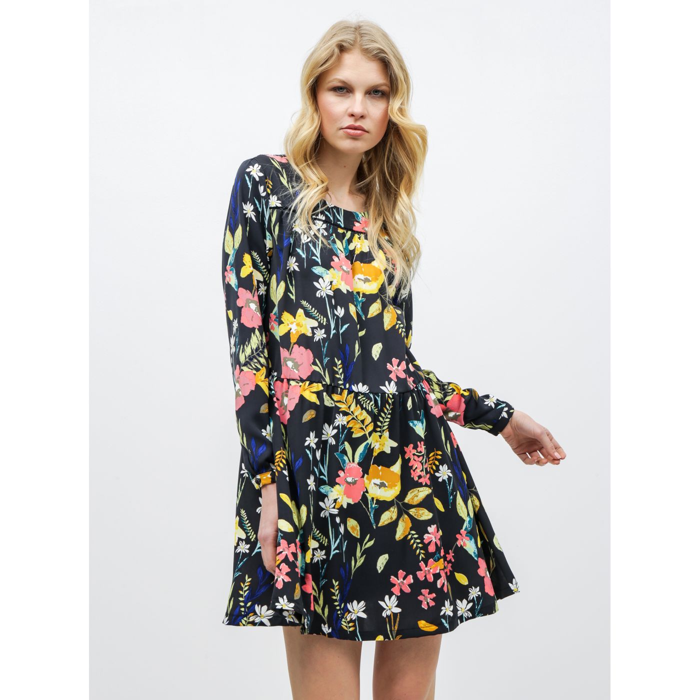 Black Floral Dress ONLY Penny