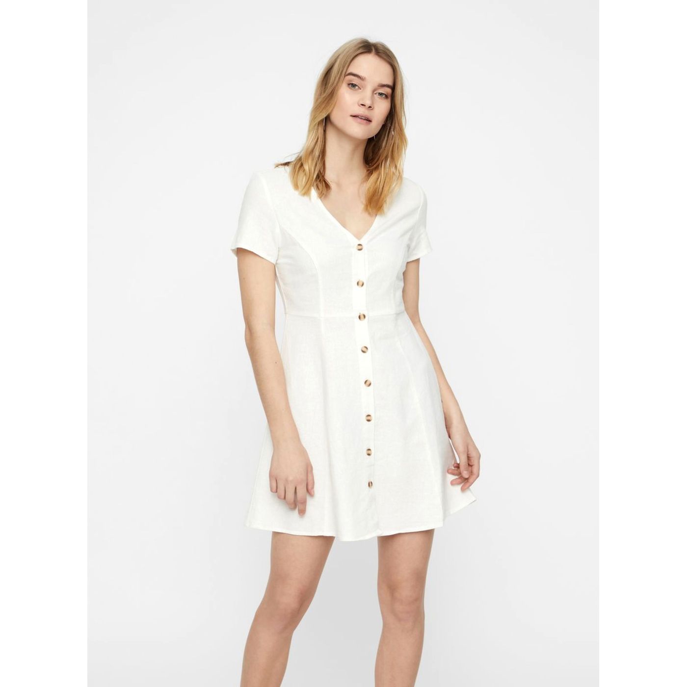 Vero MODA Anna Cream Linen MiniDat