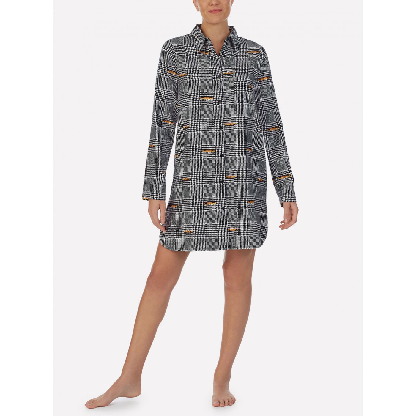 Grey patterned DKNY nightgown