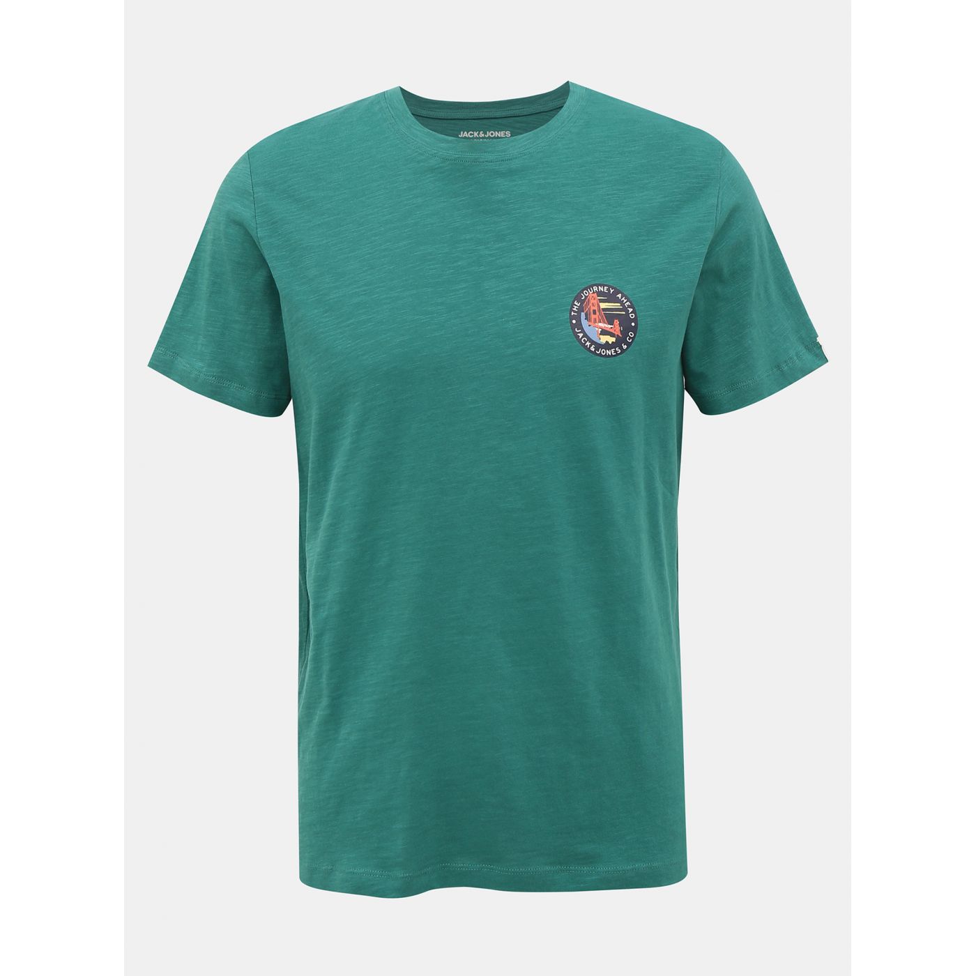 Green T-shirt with Jack & Jones Souvenir print