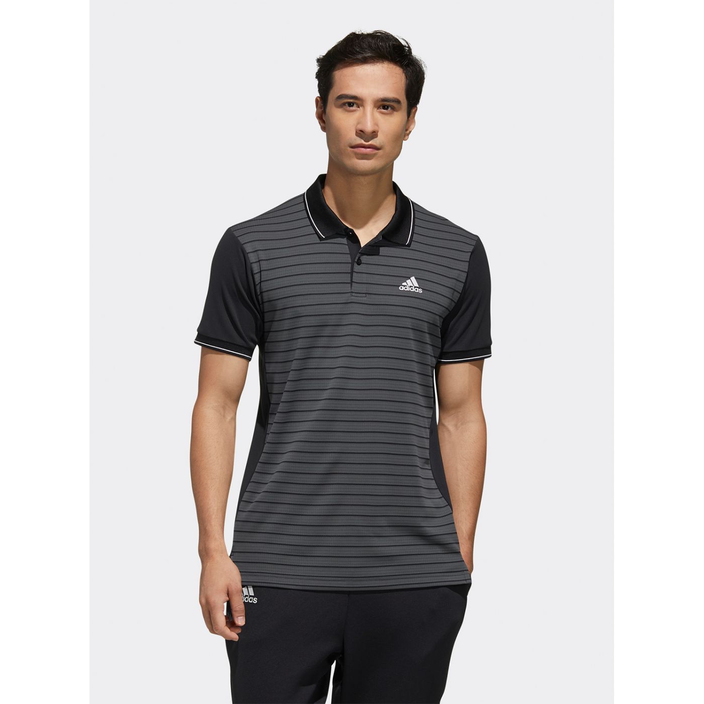 Adidas Performance Grey Men's Functional Polo Polo Shirt