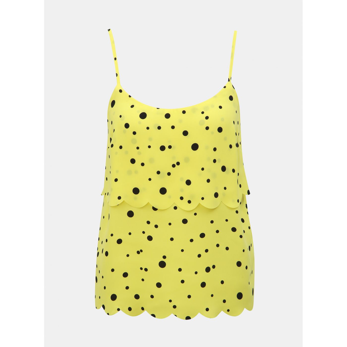 Miss Selfridge's Yellow Spotted Top