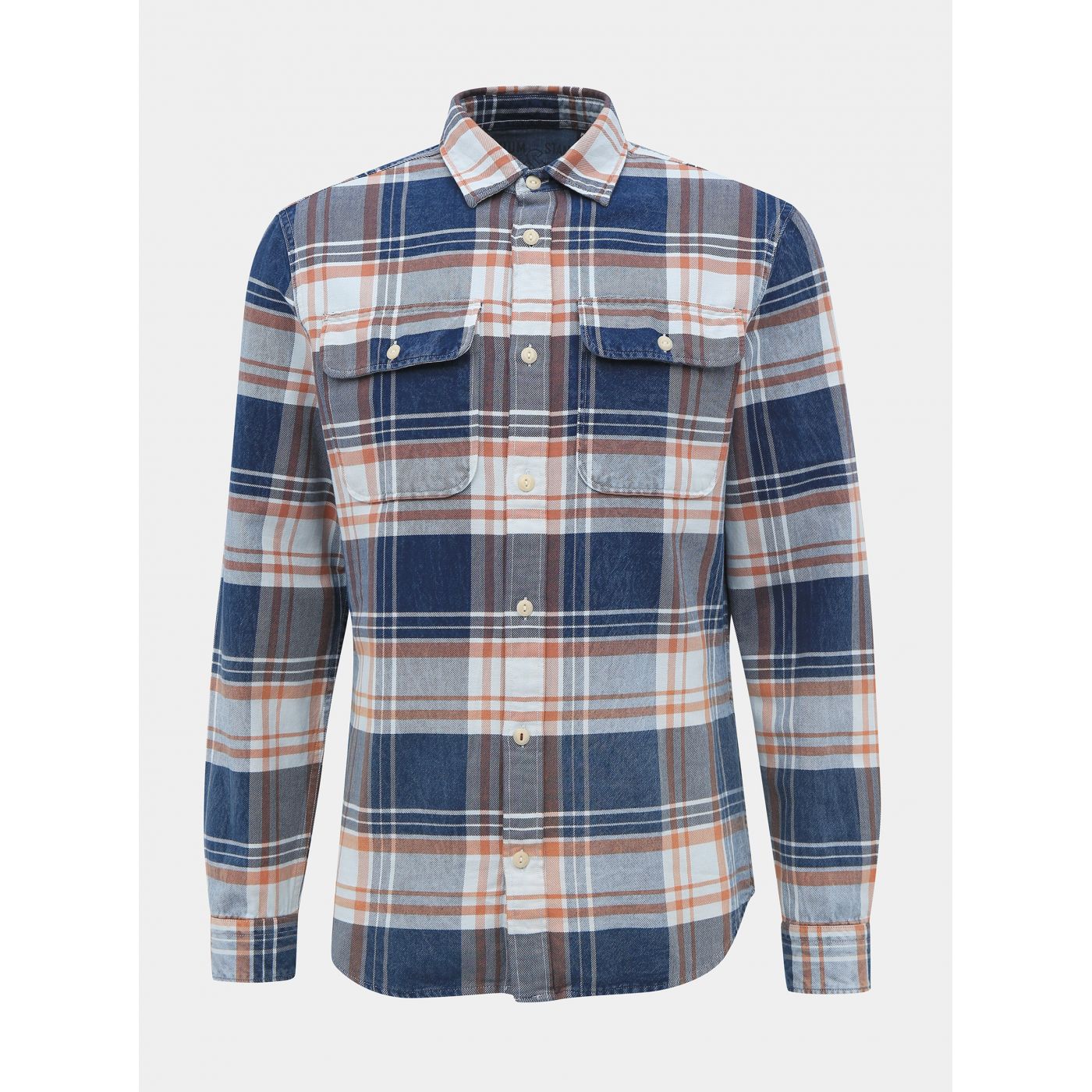 Blue Plaid Slim Fit Shirt Jack & Jones Lufade