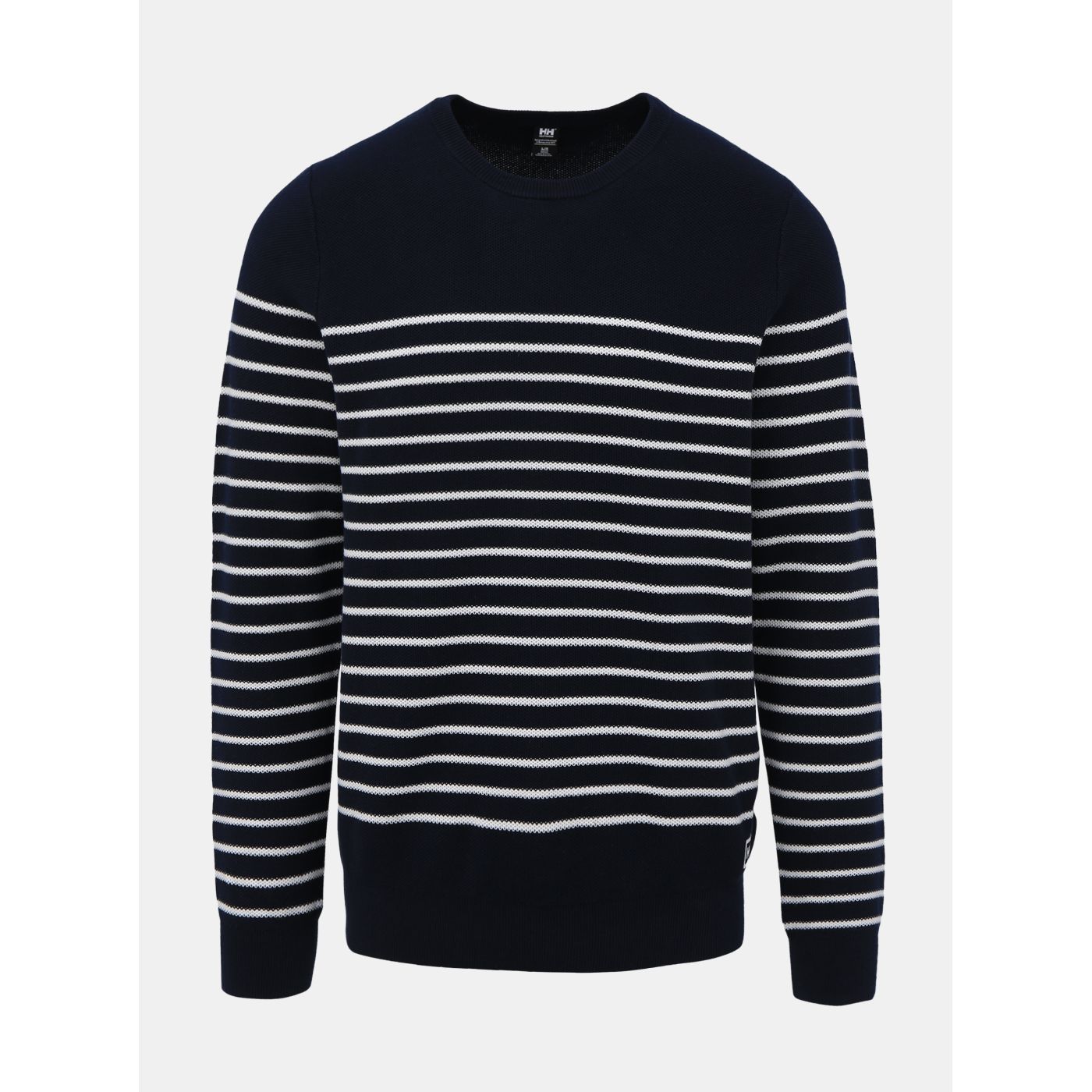 Dark blue men's striped sweater HELLY HANSEN Skagen