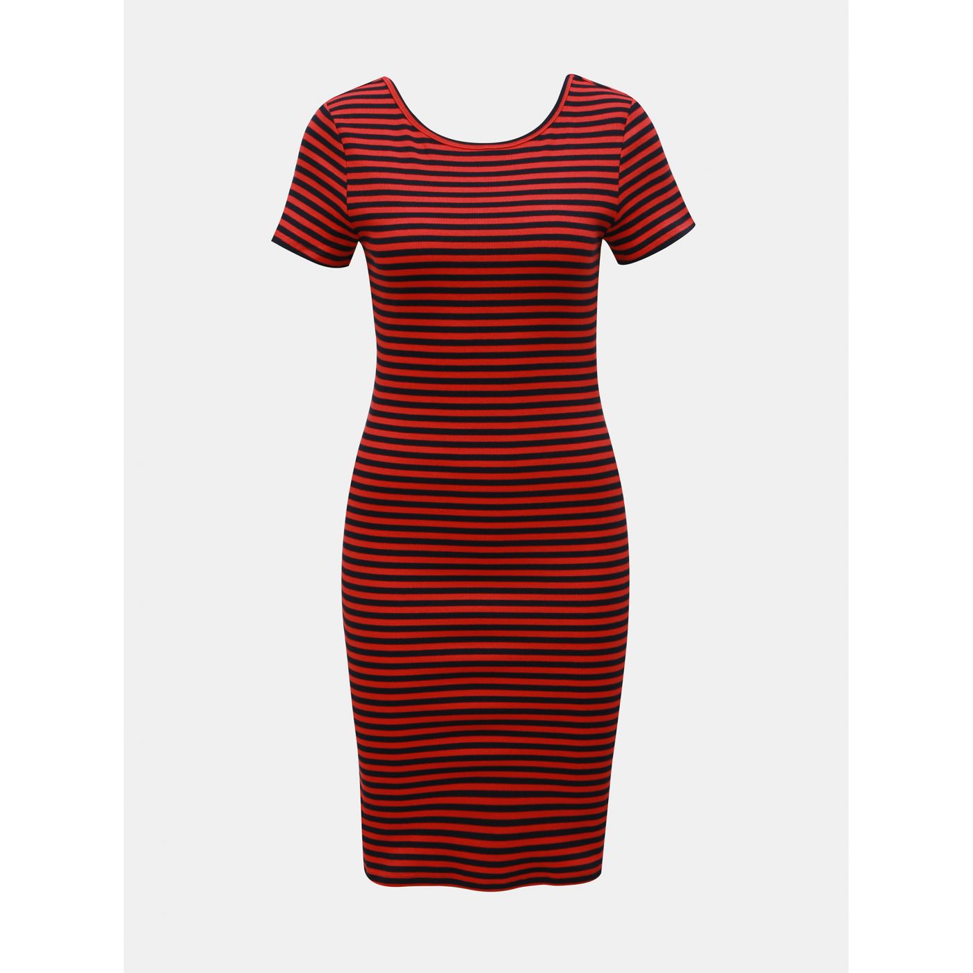 Blue-red striped pouch basic dress ONLY Bella