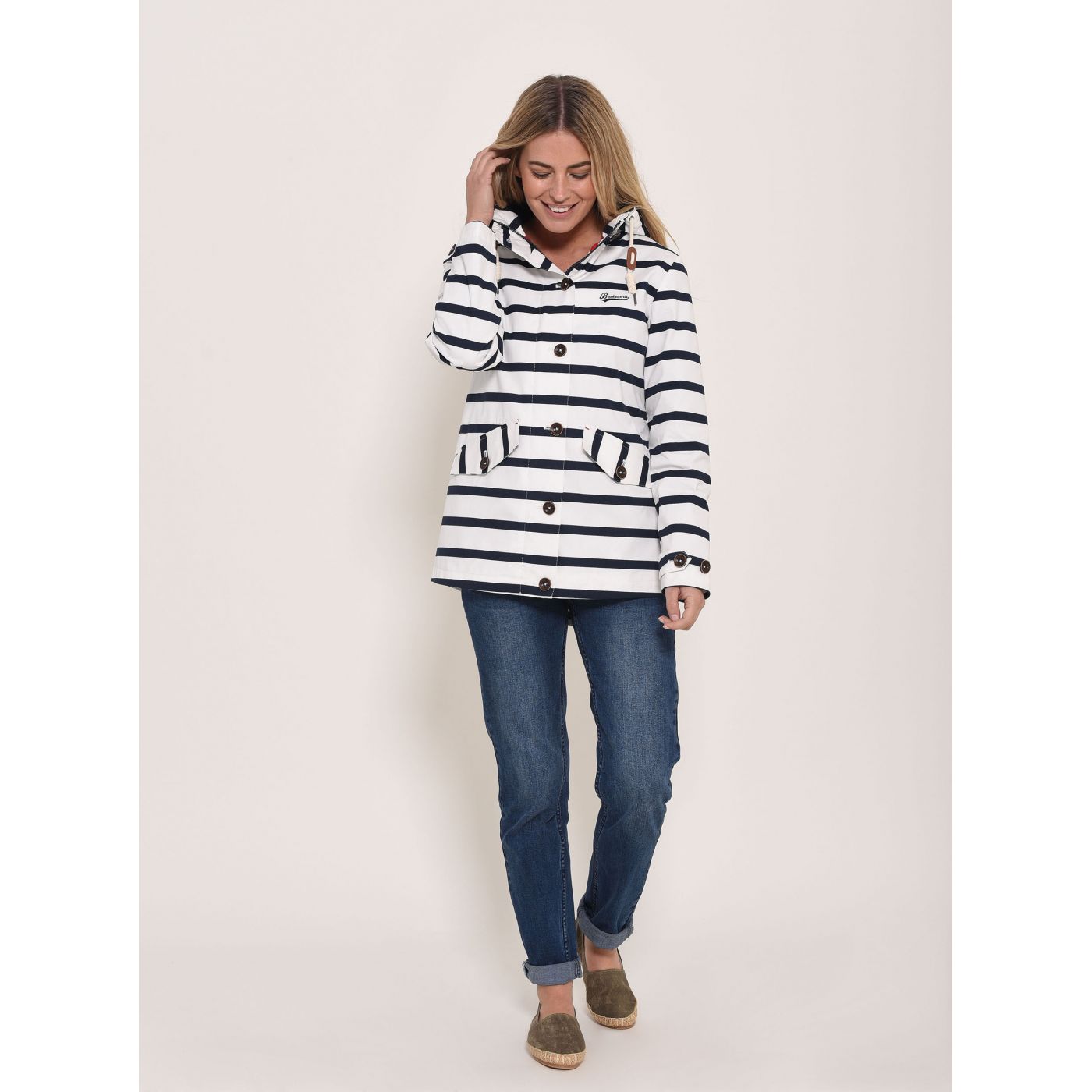 Brakeburn Blue-White Striped Jacket