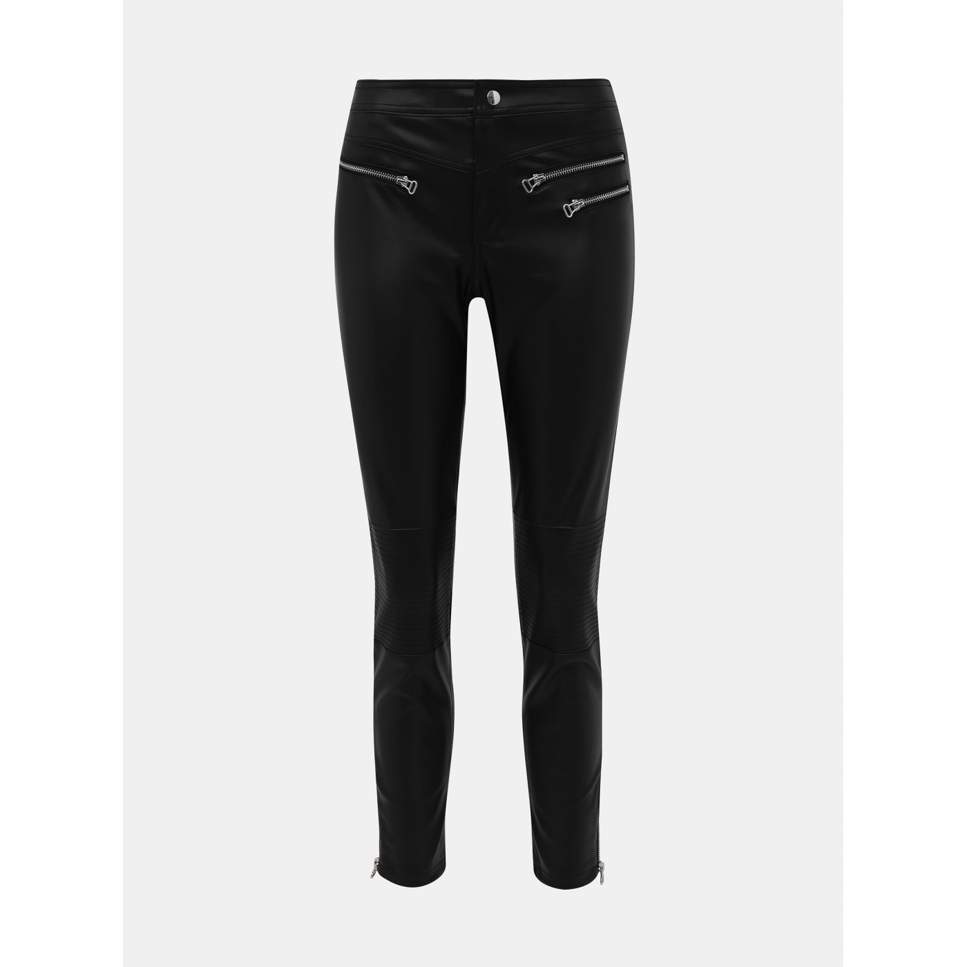 TALLY WEiJL Black Imitation Leather Pants