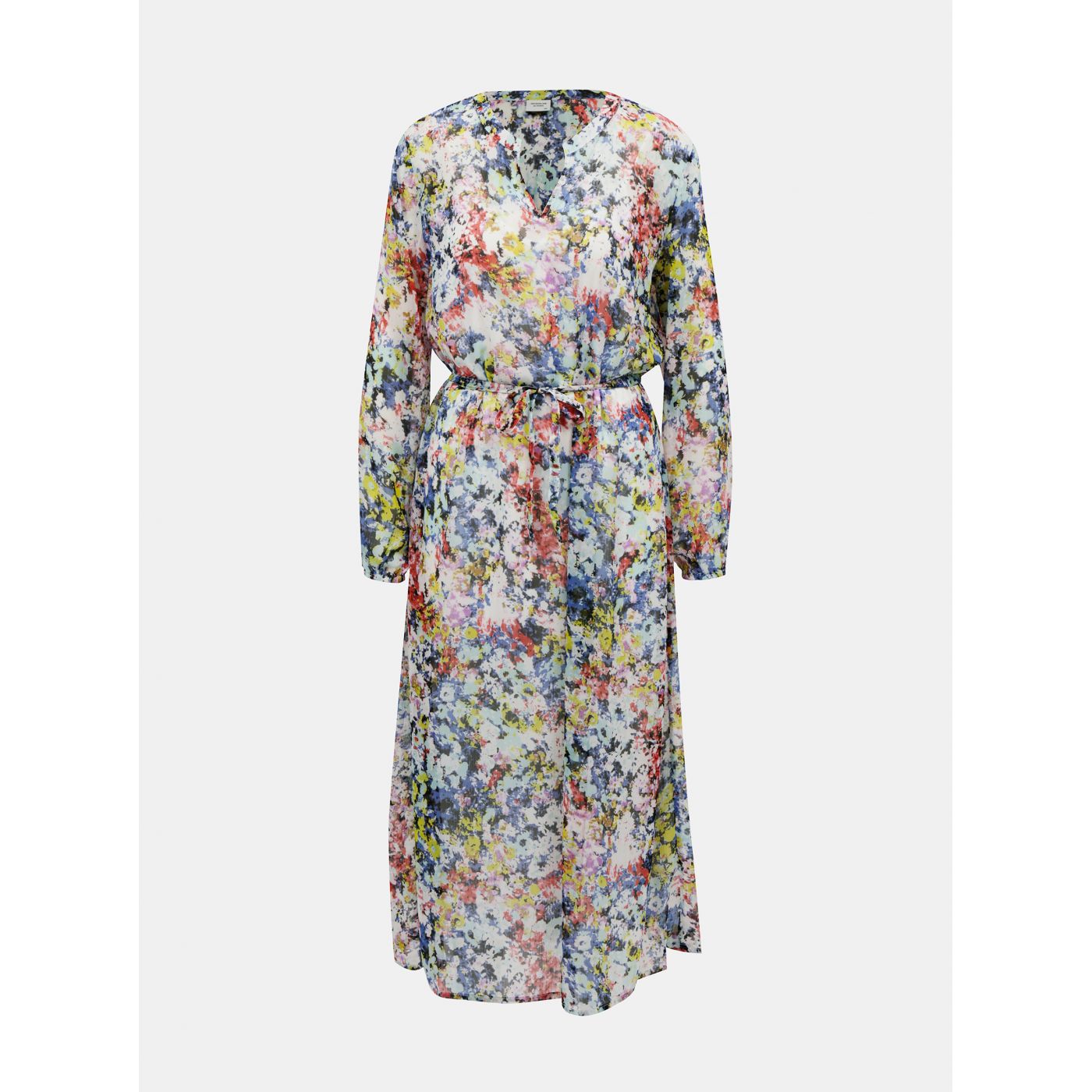 Blue-white floral maxi dress Jacqueline de Yong Trevina