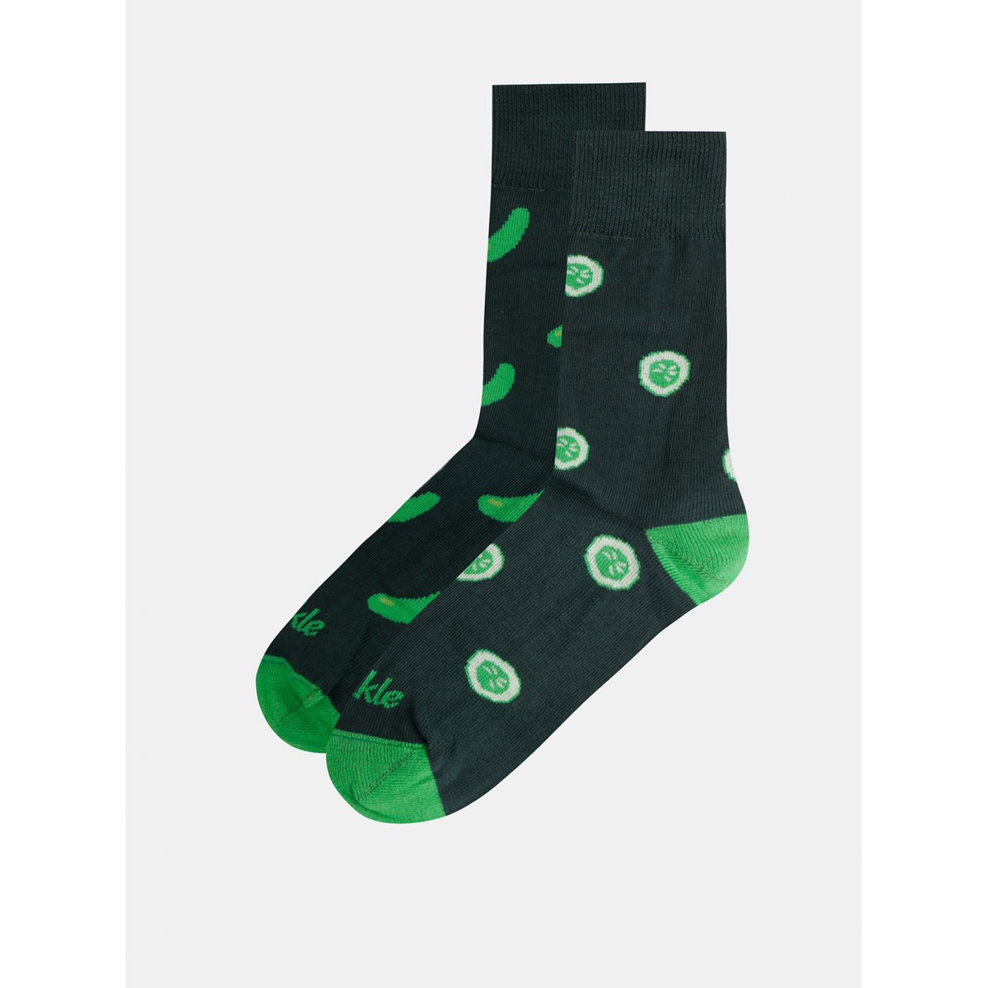 Dark green patterned socks Fusakle Salad